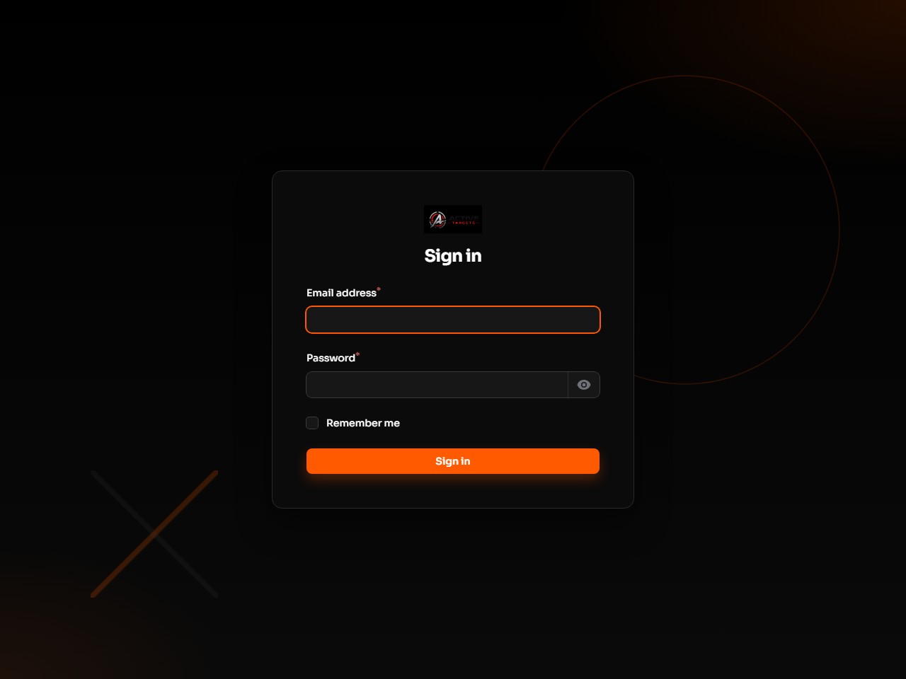 Active Targets Filament admin panel