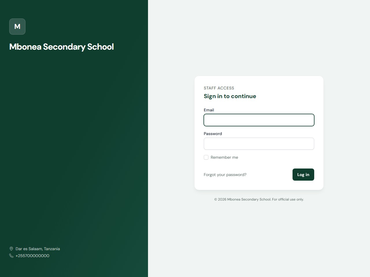School receipt and tracking system Laravel project