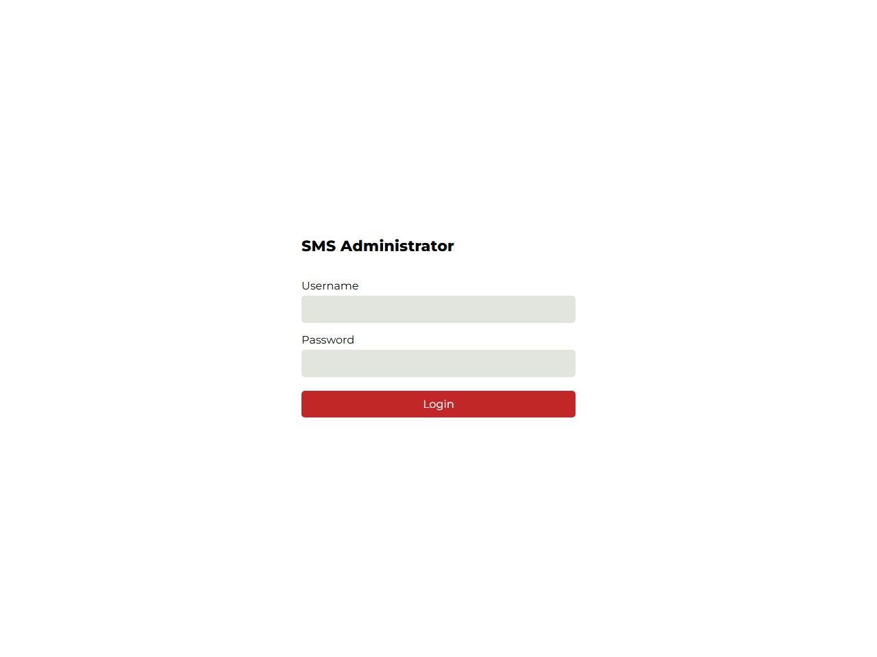 SMS Ver 1 administrator console for Victoria Lush